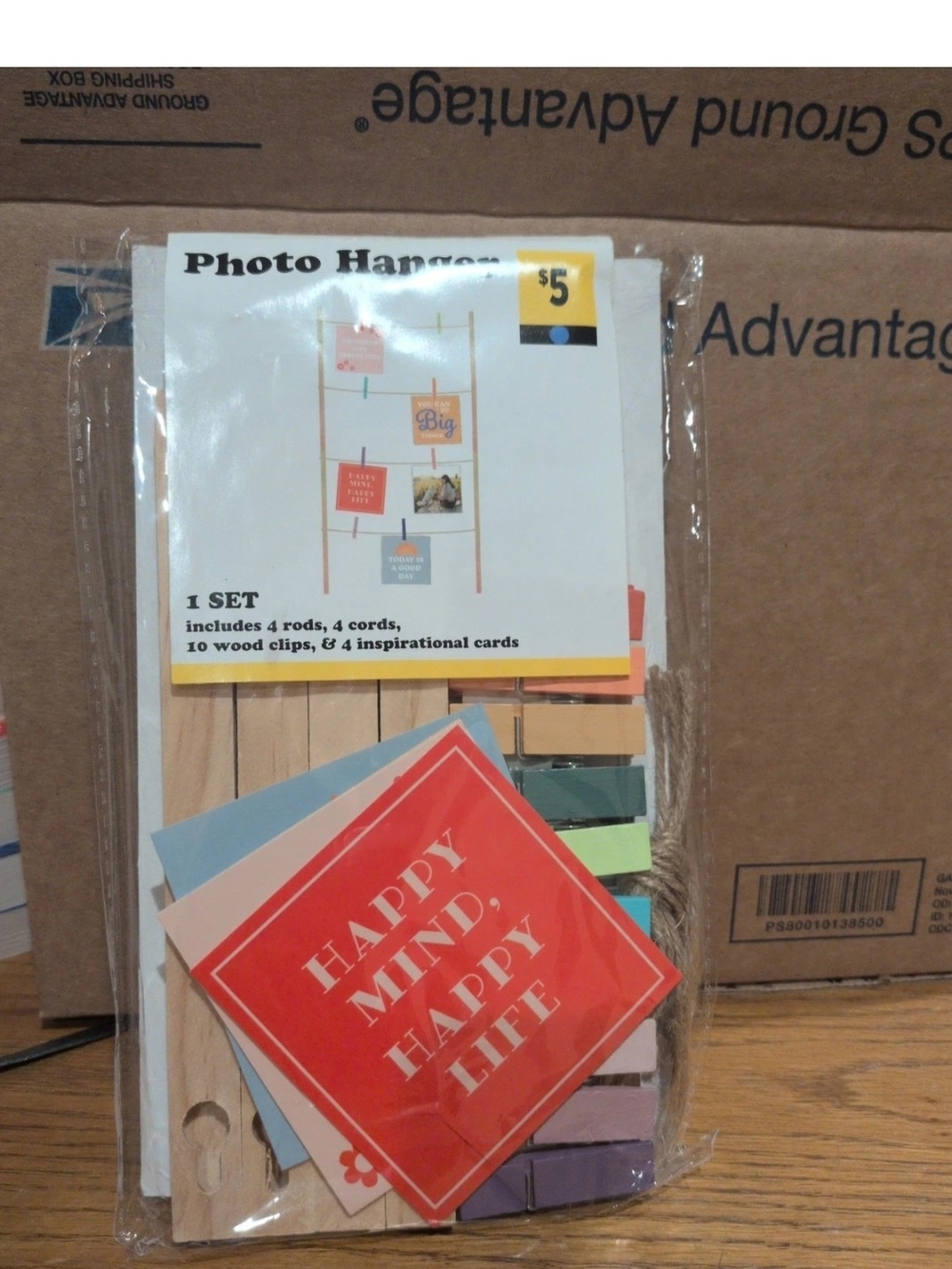 Photo Hanger Set with Colorful Clips - Multi-Color